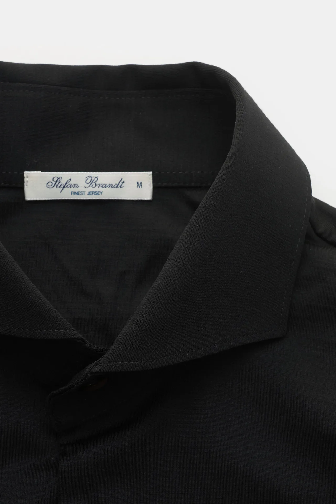 Stefan Brandt - Herren - Jersey-Hemd 'Otis' Haifisch-Kragen schwarz – Bild 2