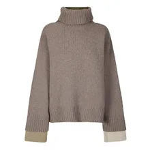 JEJIA - Olly Over Turtle Sweater - Größe 40 - braun JEJIA - Olly Over Turtle Sweater - Größe 40 - braun