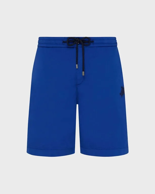 Vilebrequin - Turtle Stretch-bermudashorts Aus Baumwolle Für Herren - Bermuda - Levant - Blau - Größe 30 Vilebrequin - Turtle Stretch-bermudashorts Aus Baumwolle Für Herren - Bermuda - Levant - Blau - Größe 30