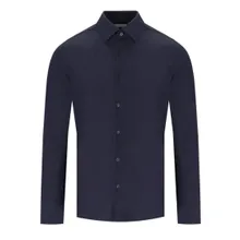 ARCHIVIUM - Technical Fabric Navy Blue Shirt With Classic Coll - Größe 44 - blau ARCHIVIUM - Technical Fabric Navy Blue Shirt With Classic Coll - Größe 44 - blau
