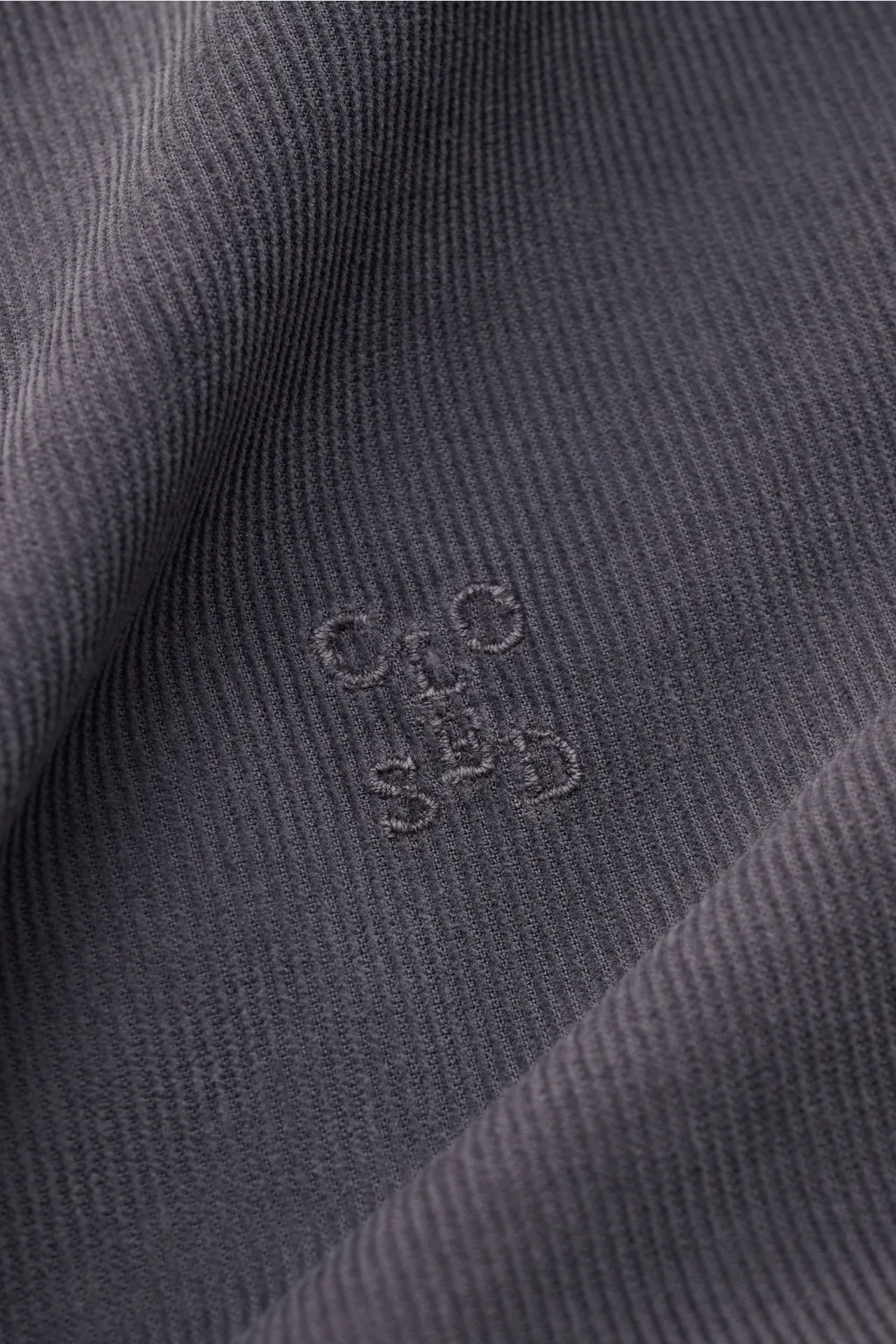 Closed - Herren - Cordhemd Button-Down-Kragen dunkelgrau – Bild 5