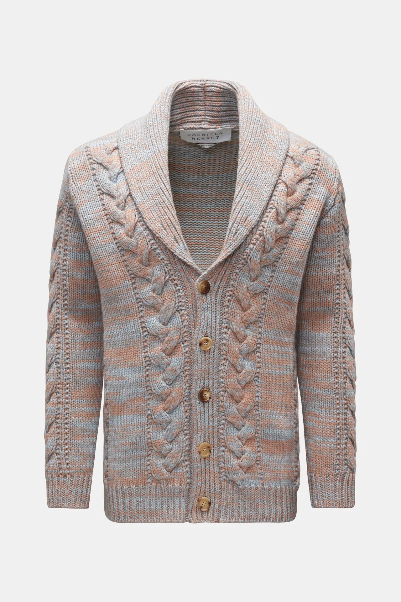 Gabriela Hearst - Herren - Cashmere Cardigan %27Rivera%27 pastellblau/hellgrau/hellbraun Gabriela Hearst - Herren - Cashmere Cardigan %27Rivera%27 pastellblau/hellgrau/hellbraun