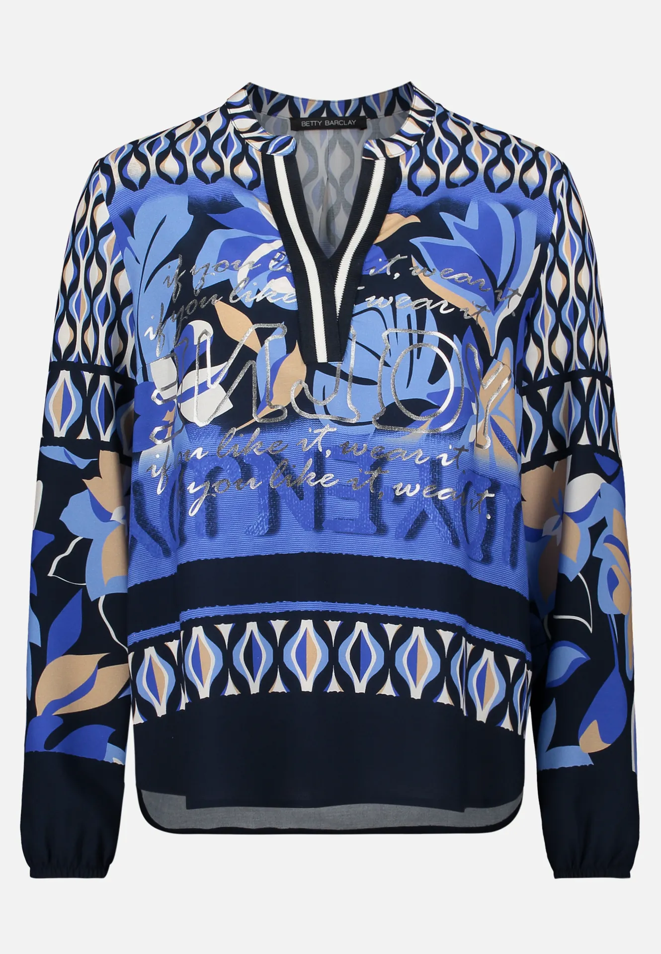 Longbluse mit Stehkragen – Bild 3