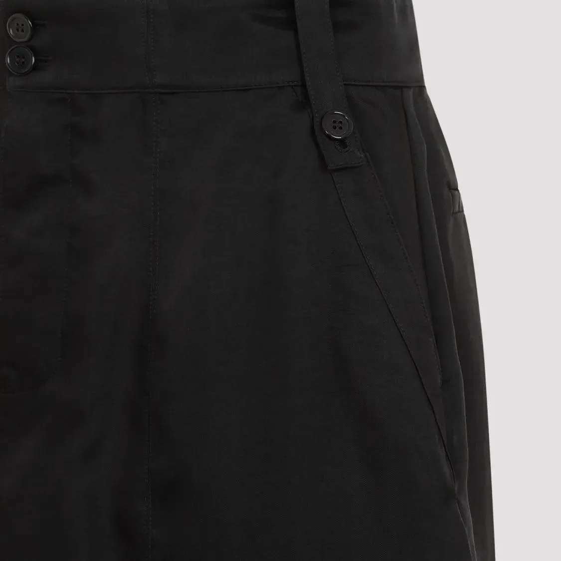 Saint Laurent - Black Cupro Skirt - Größe 36 - schwarz – Bild 2