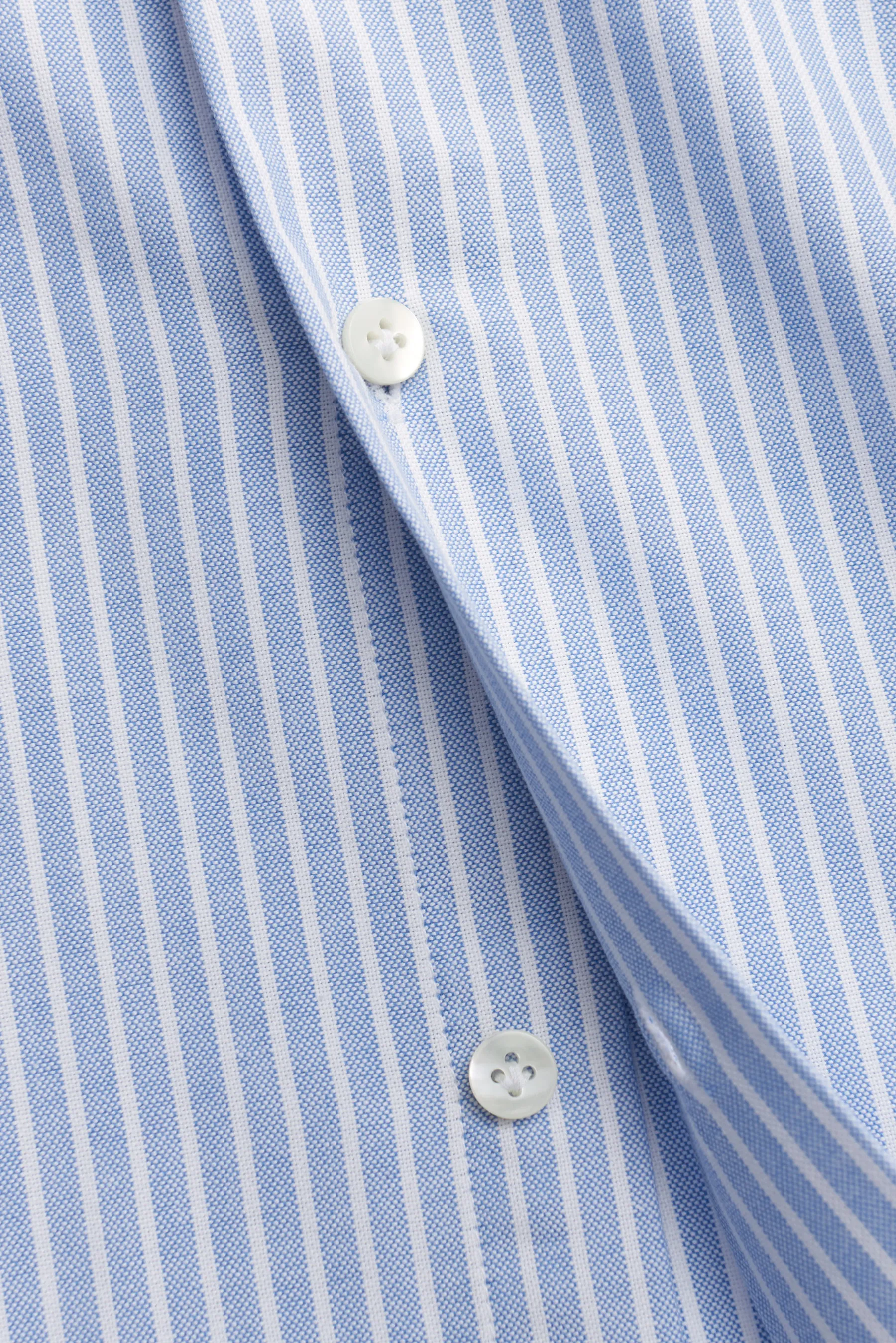 Guglielminotti - Herren - Oxfordhemd Haifisch-Kragen hellblau/weiß gestreift – Bild 4