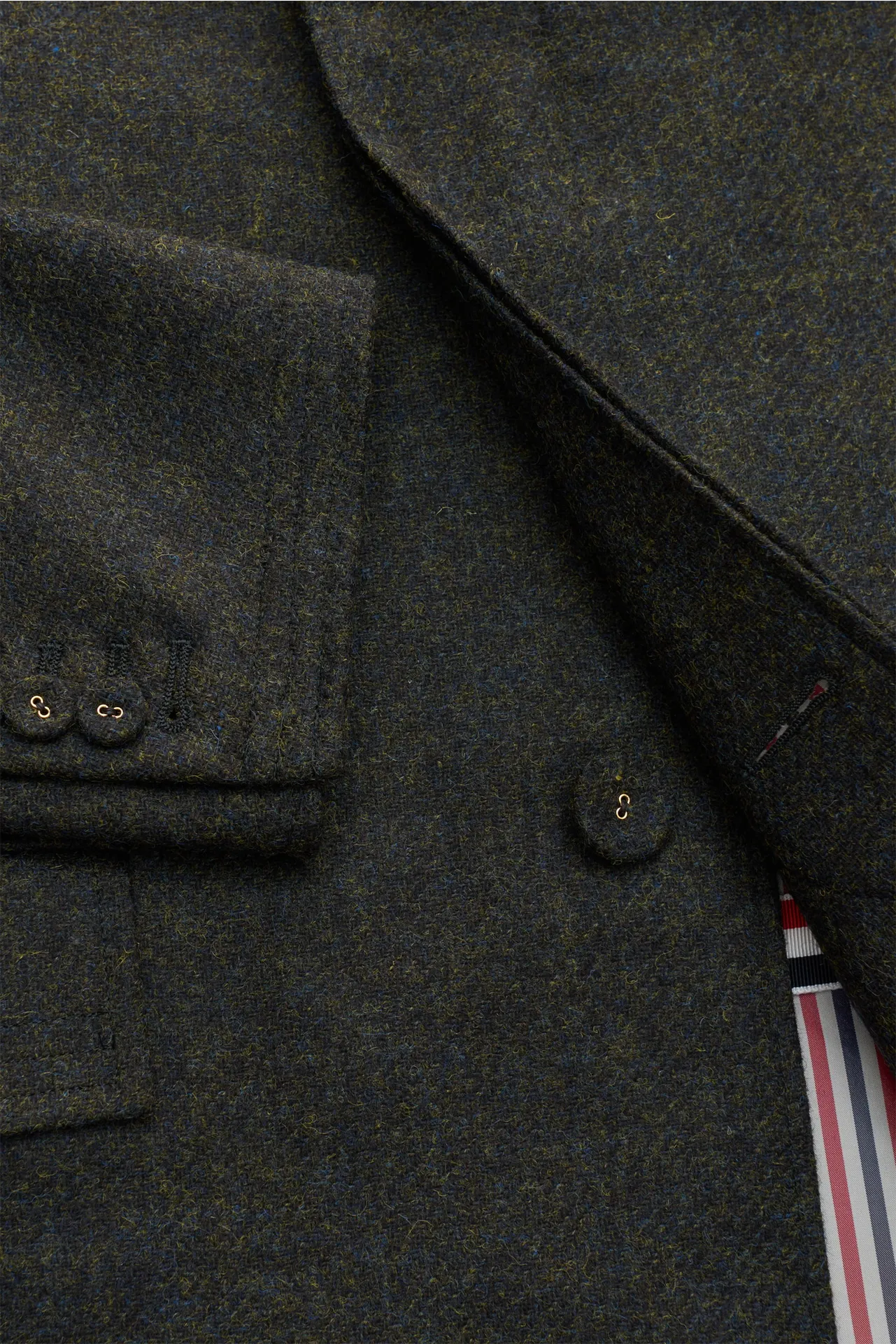 Thom Browne - Herren - Wollmantel dunkelgrün – Bild 4