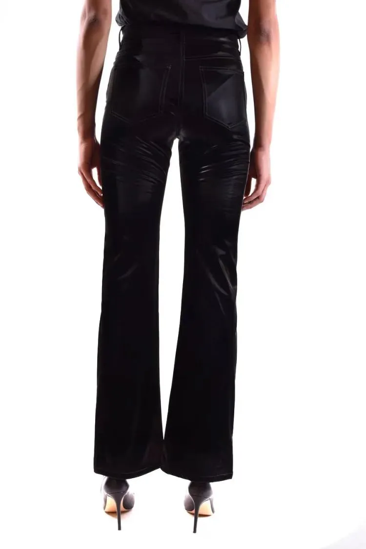 Paige - Flared Black Pants With Smooth Finish - Größe 26 - schwarz – Bild 2