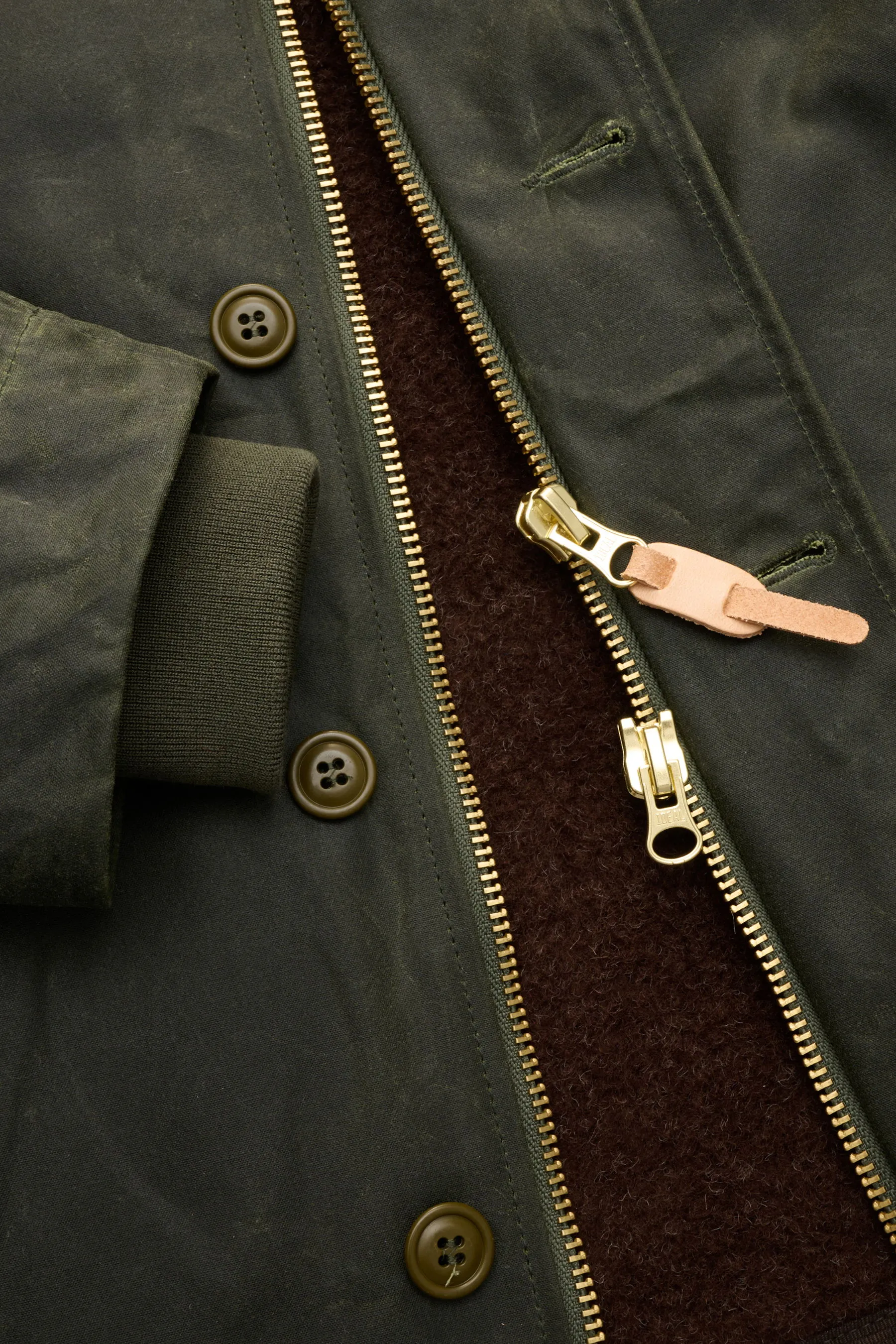 Manifattura Ceccarelli - Herren - Wachsjacke 'Deck Jacket' dunkelgrün – Bild 4
