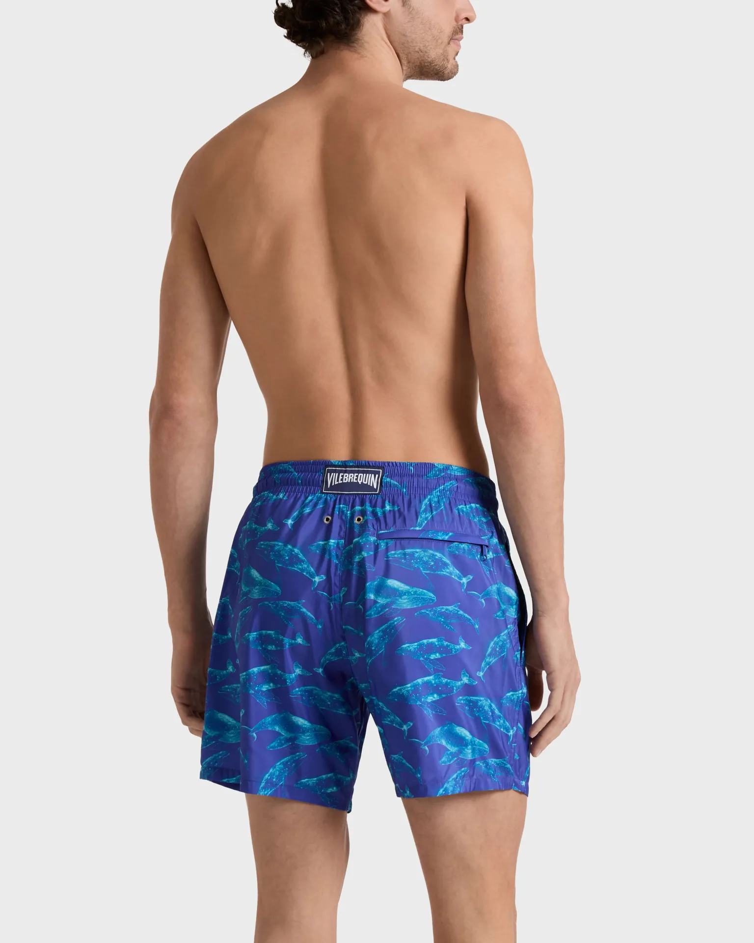 Vilebrequin - Ultraleichte Und Verstaubare Sparkling Whales Badeshorts Für Herren - Bademode - Mahina - Blau - Größe XXXL – Bild 4
