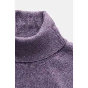 Brunello Cucinelli - Herren - Cashmere Rollkragenpullover violett meliert