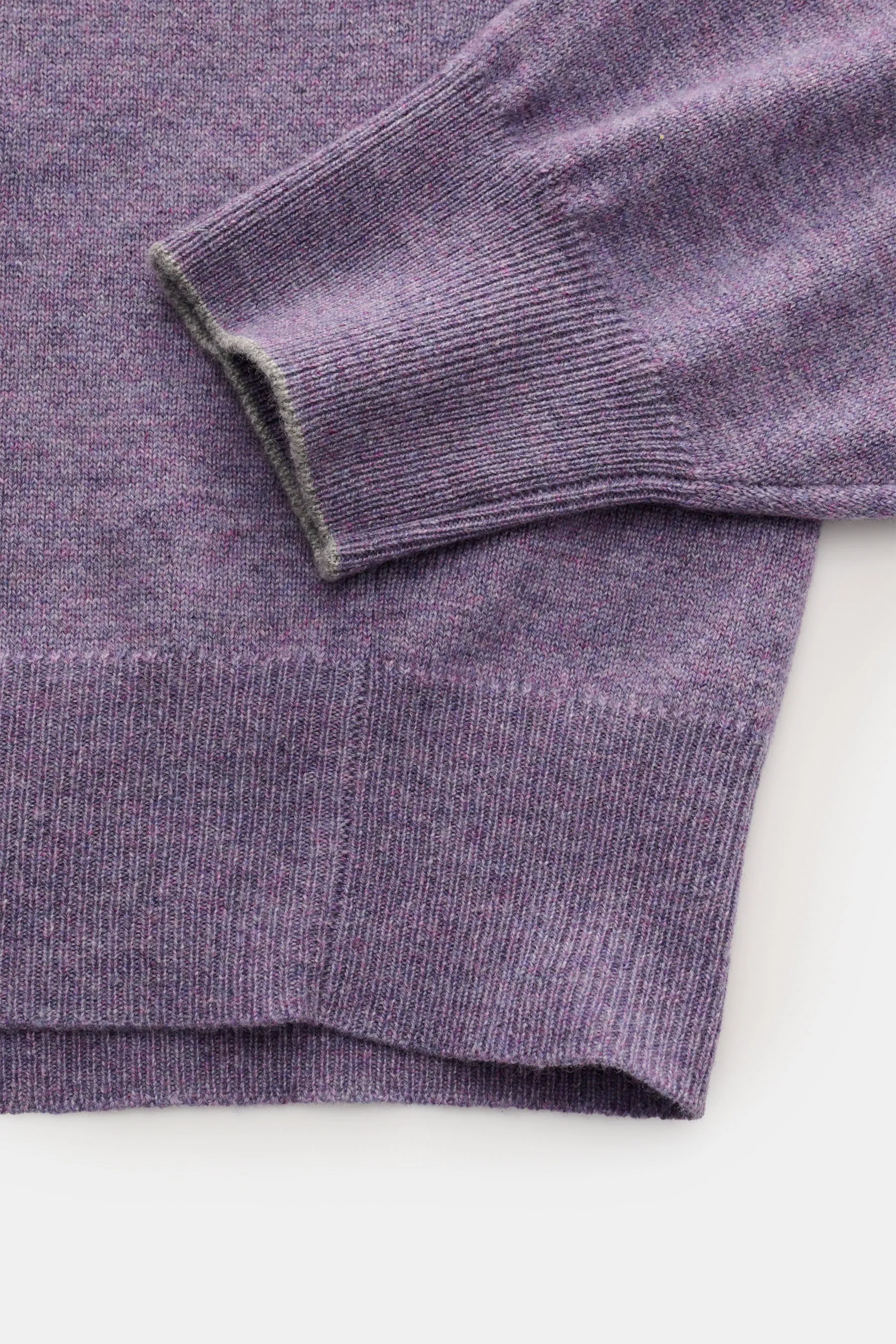 Brunello Cucinelli - Herren - Cashmere Rollkragenpullover violett meliert – Bild 3