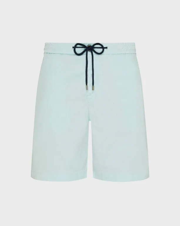 Vilebrequin - Satin-bermudashorts Aus Tencel Und Baumwolle Für Herren - Bermuda - Levant - Blau - Größe 30 Vilebrequin - Satin-bermudashorts Aus Tencel Und Baumwolle Für Herren - Bermuda - Levant - Blau - Größe 30