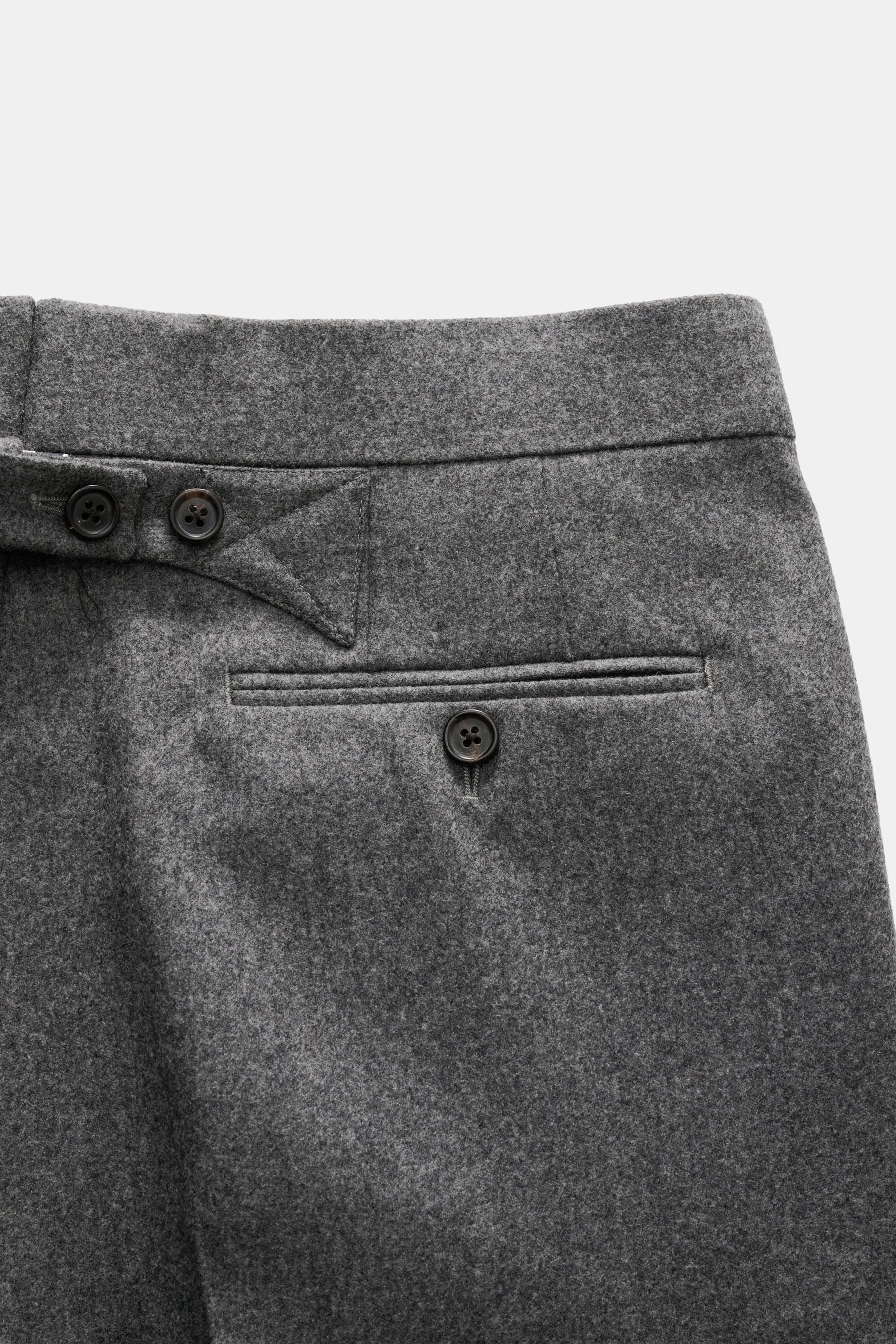 Thom Browne - Herren - Wollhose dunkelgrau meliert – Bild 3