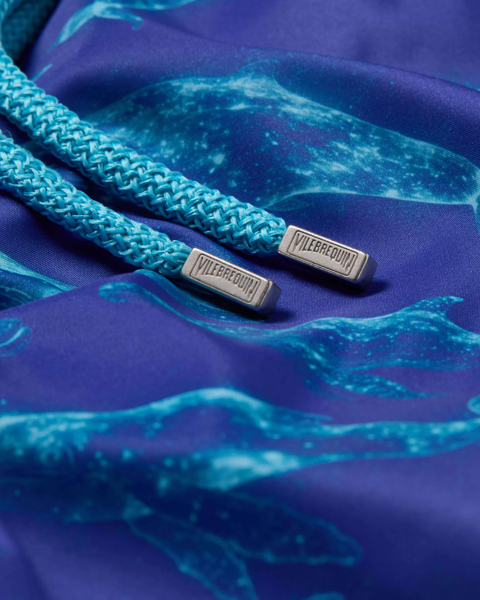 Vilebrequin - Ultraleichte Und Verstaubare Sparkling Whales Badeshorts Für Herren - Bademode - Mahina - Blau - Größe XXL – Bild 5