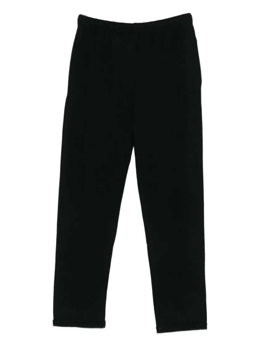 Majestic Filatures - Cropped Straight-Leg Trousers With Elastic Waistba - Größe 2 - schwarz – Bild 2