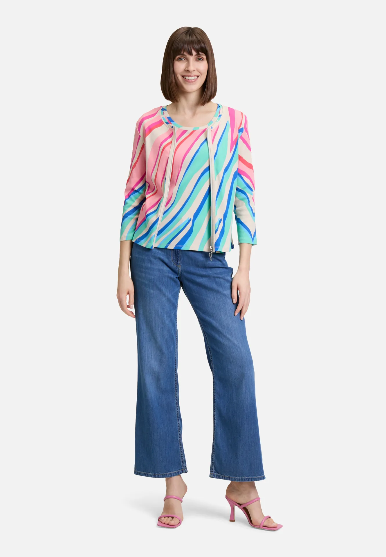 Shirtjacke mit Rippenstruktur – Bild 2