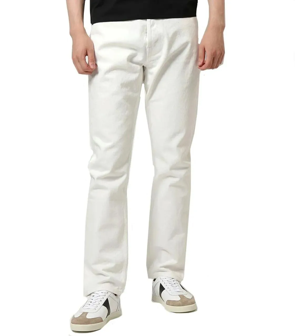 Celine - Classic Straight-Leg White Denim Jeans - Größe 34 - weiß – Bild 4