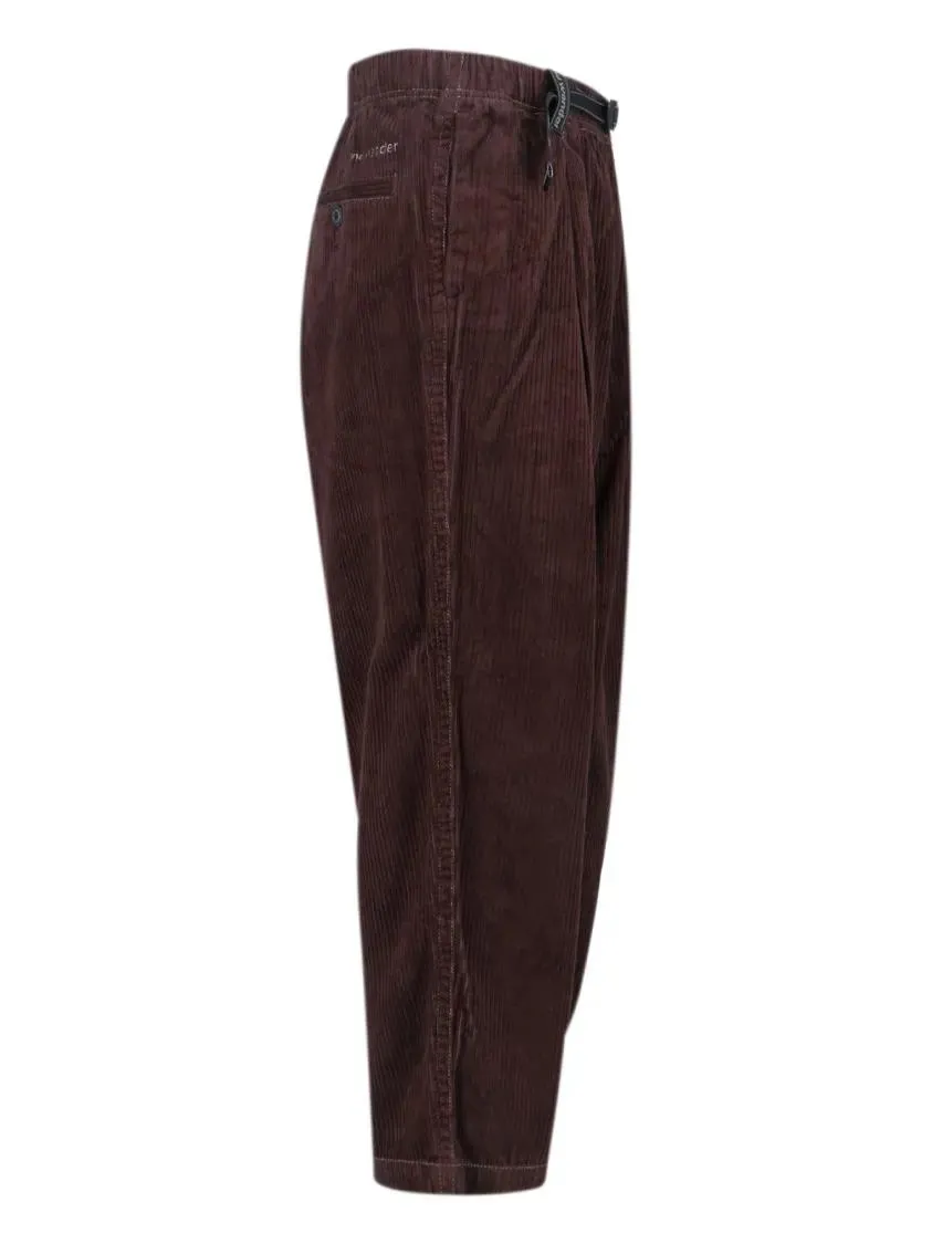 And Wander - Classic Straight-Leg Trousers With Structured Wais - Größe M - braun – Bild 4