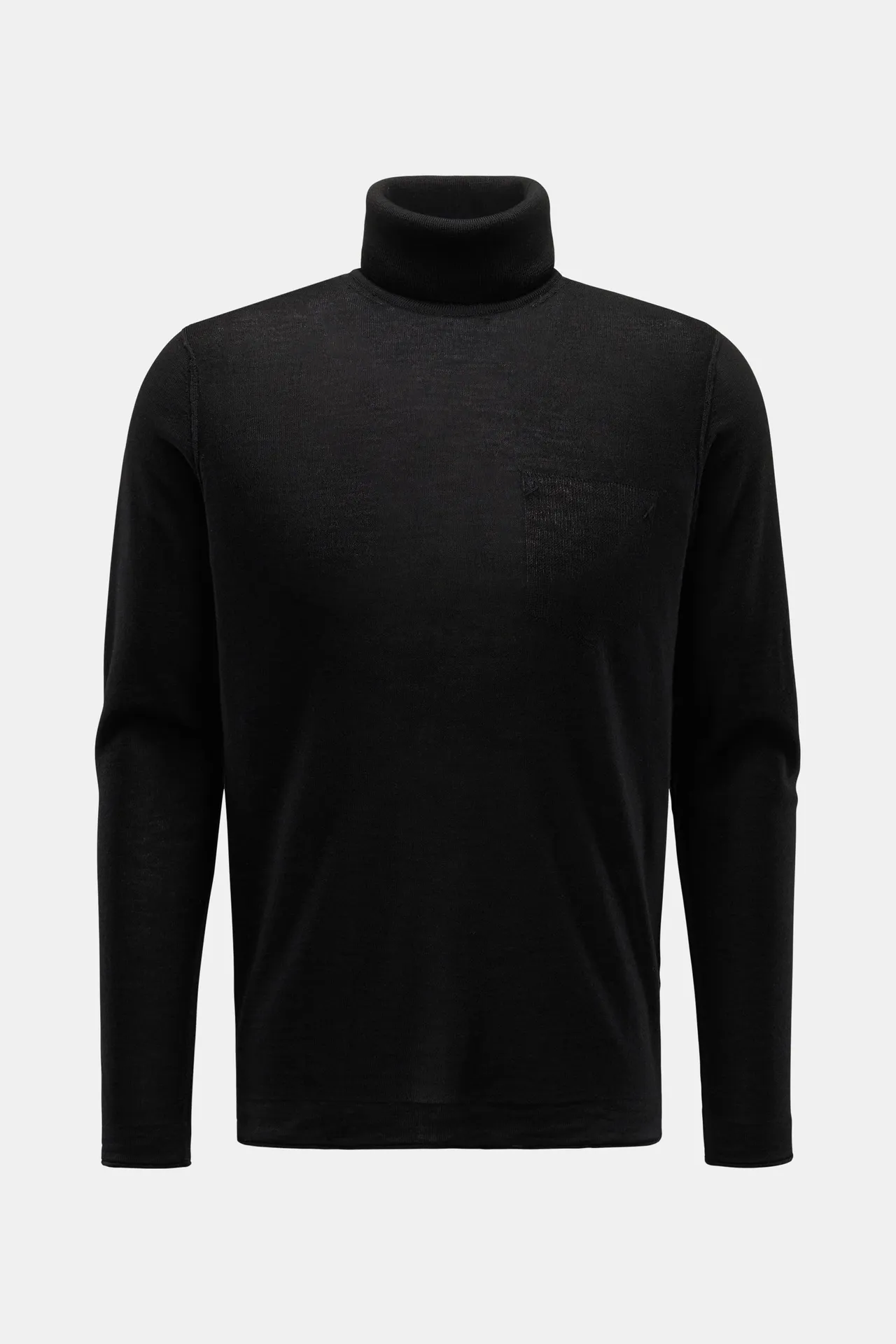 Weber+Weber - Herren - Merino Rollkragenpullover schwarz Weber+Weber - Herren - Merino Rollkragenpullover schwarz