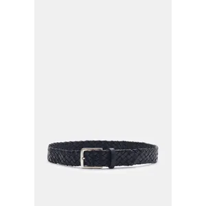 Veneta Cinture - Herren - Flechtgürtel dunkelblau Veneta Cinture - Herren - Flechtgürtel dunkelblau