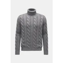 von Braun - Herren - Cashmere Rollkragenpullover grau von Braun - Herren - Cashmere Rollkragenpullover grau