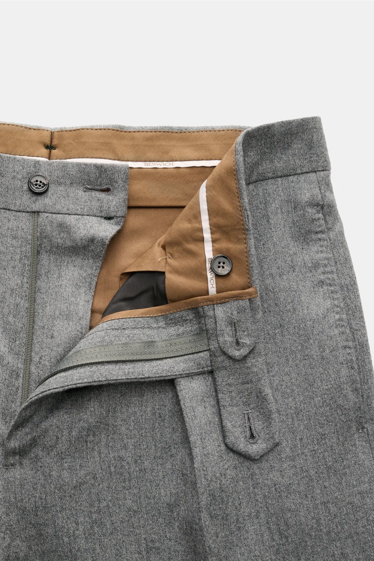 Berwich - Herren - Wollhose 'Chiaia' grau meliert – Bild 4