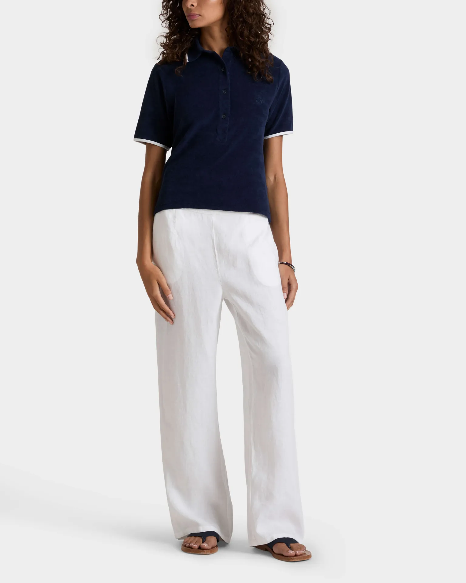 Vilebrequin - Solid Komfort-hose Aus Leinen Für Damen - Hose - Louizon - Weiss - Größe L – Bild 3