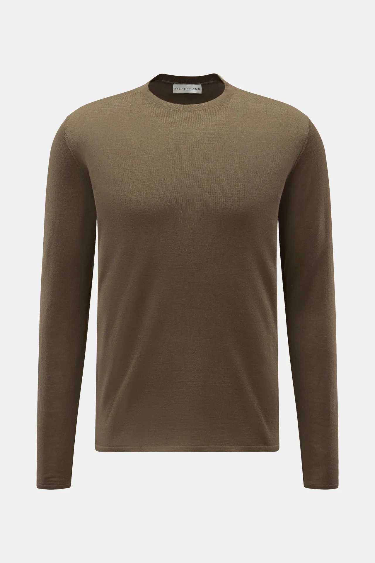 Kiefermann - Herren - Merino Feinstrick-Pullover %27Marleys%27 dark olive Kiefermann - Herren - Merino Feinstrick-Pullover %27Marleys%27 dark olive