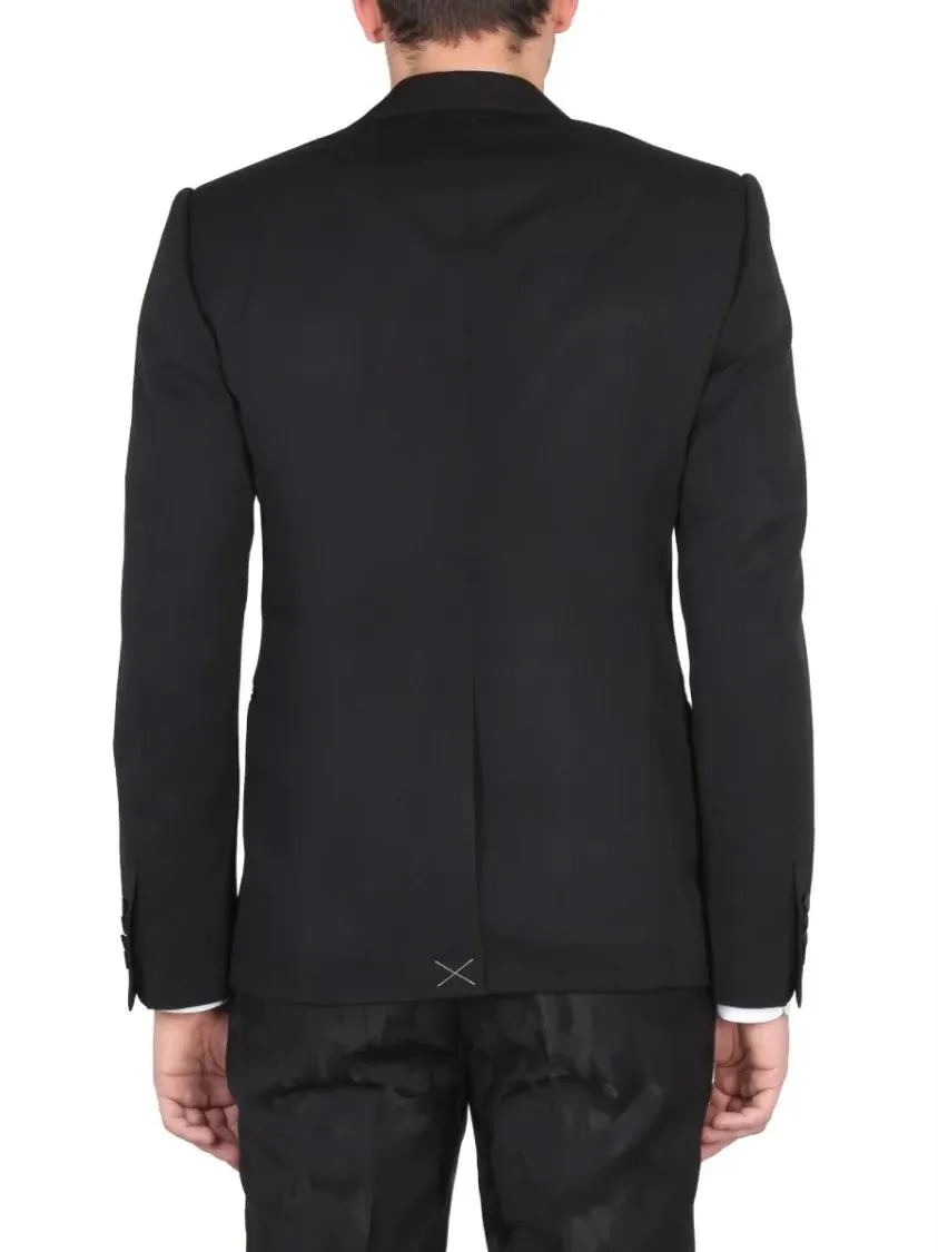 Alexander McQueen - Single-Breasted Suit Jacket - Größe 48 - schwarz – Bild 3