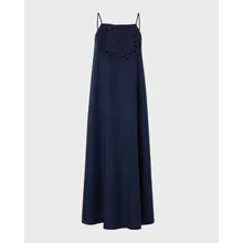 Vilebrequin - Midi-kleid Aus Popeline Mit Häkel-medaillon - Kleid - Lizie - Blau - Größe XS Vilebrequin - Midi-kleid Aus Popeline Mit Häkel-medaillon - Kleid - Lizie - Blau - Größe XS