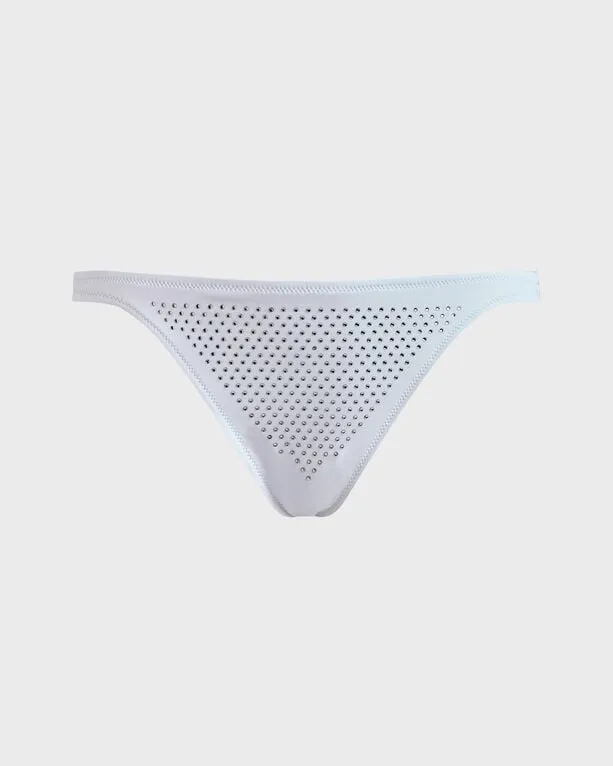 Vilebrequin - Mini-bikinihose Mit Strass Für Damen - Bademode - Lili - Weiss - Größe L Vilebrequin - Mini-bikinihose Mit Strass Für Damen - Bademode - Lili - Weiss - Größe L