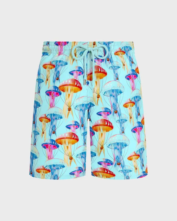 Vilebrequin - Lange Medusair Badeshorts Für Herren - Bademode - Okoa - Blau - Größe XL Vilebrequin - Lange Medusair Badeshorts Für Herren - Bademode - Okoa - Blau - Größe XL