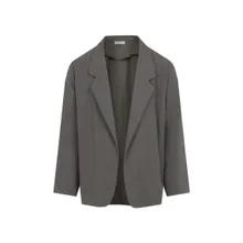 FEAR OF GOD - Casual Jacket With Notched Lapel And Soft Texture - Größe M - grau FEAR OF GOD - Casual Jacket With Notched Lapel And Soft Texture - Größe M - grau