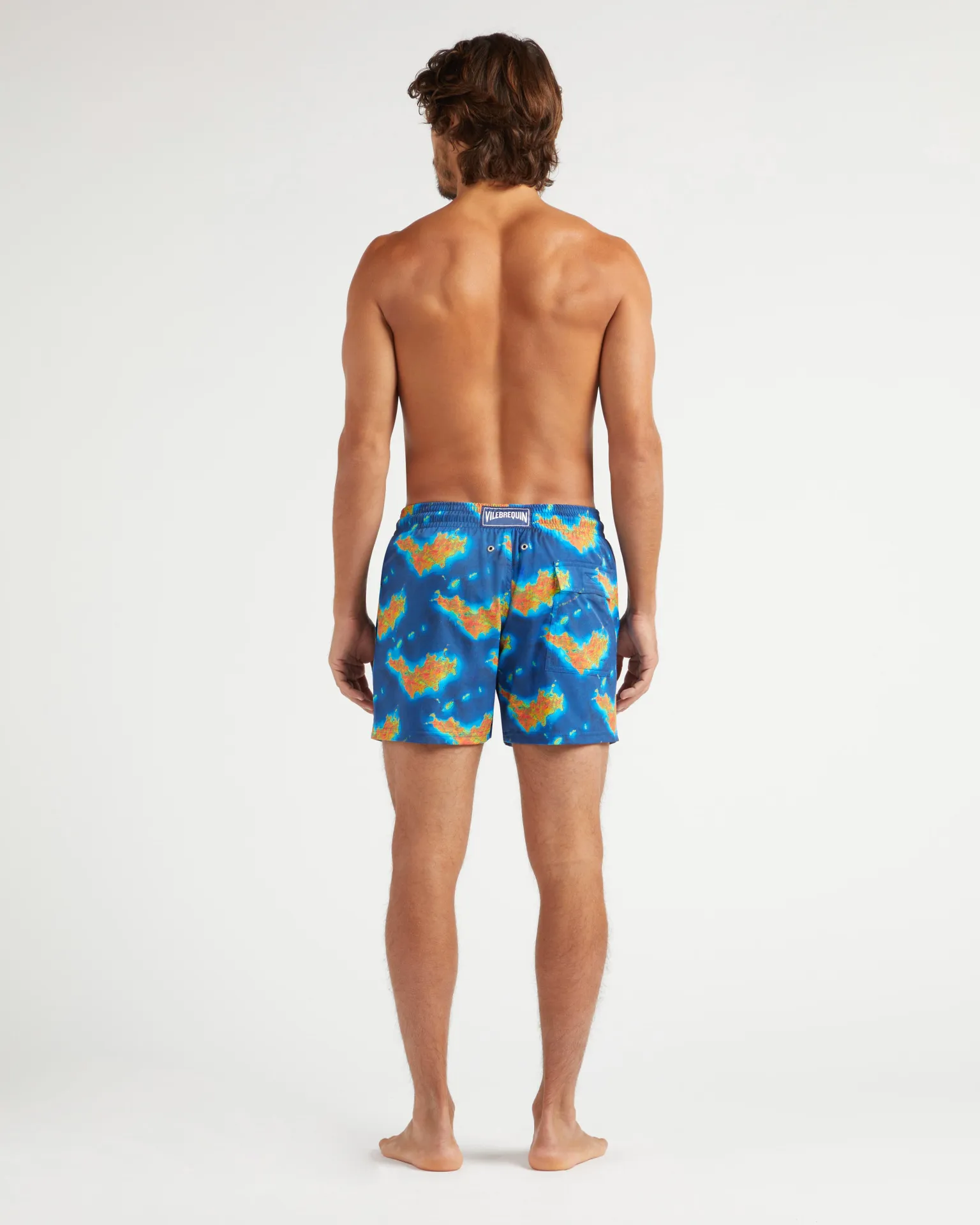 Vilebrequin - Kurze Bathymétrie Des Oceans Saint Barthélemy Stretch-badeshorts Für Herren - Bademode - Monrise - Blau - Größe XXL – Bild 4