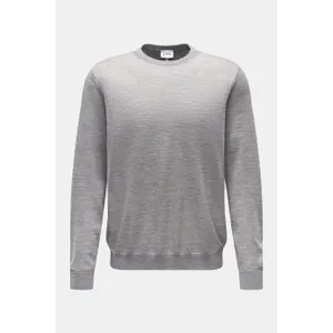 FTC - Herren - Feinstrick Rundhalspullover grau meliert FTC - Herren - Feinstrick Rundhalspullover grau meliert