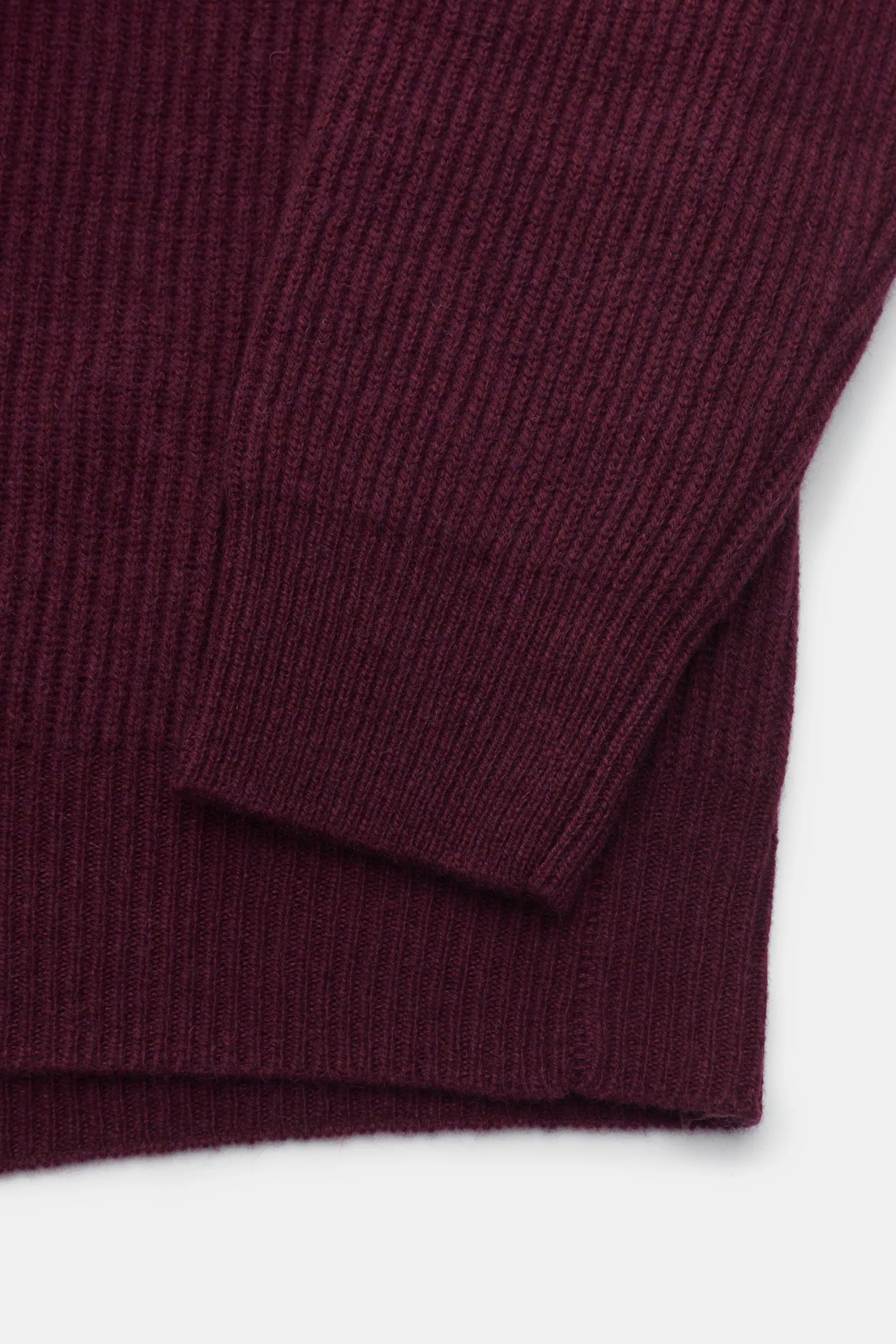 von Braun - Herren - Cashmere Rollkragenpullover bordeaux – Bild 3