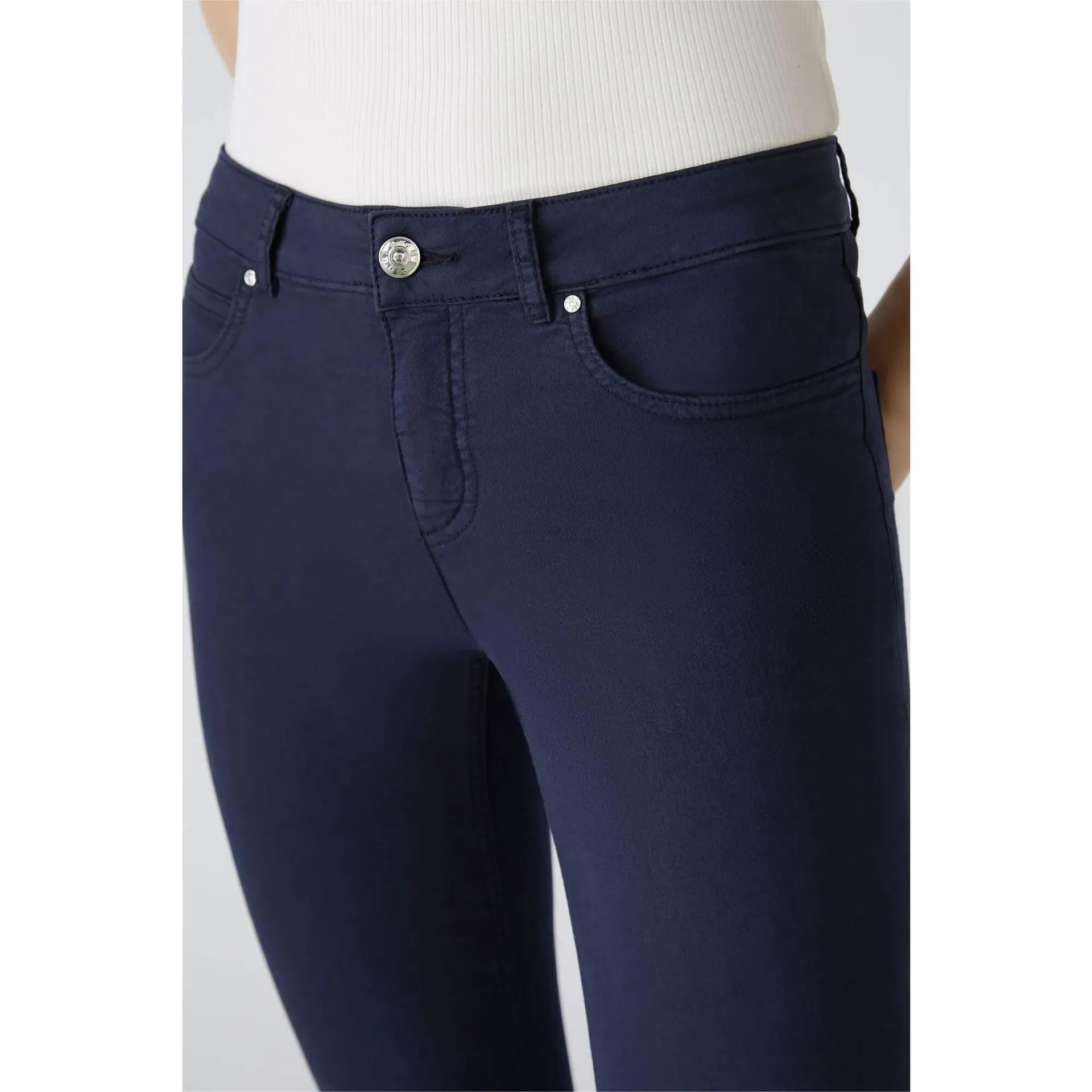 Oui - Jeggings BAXTOR cropped - Größe 46 - blau – Bild 3