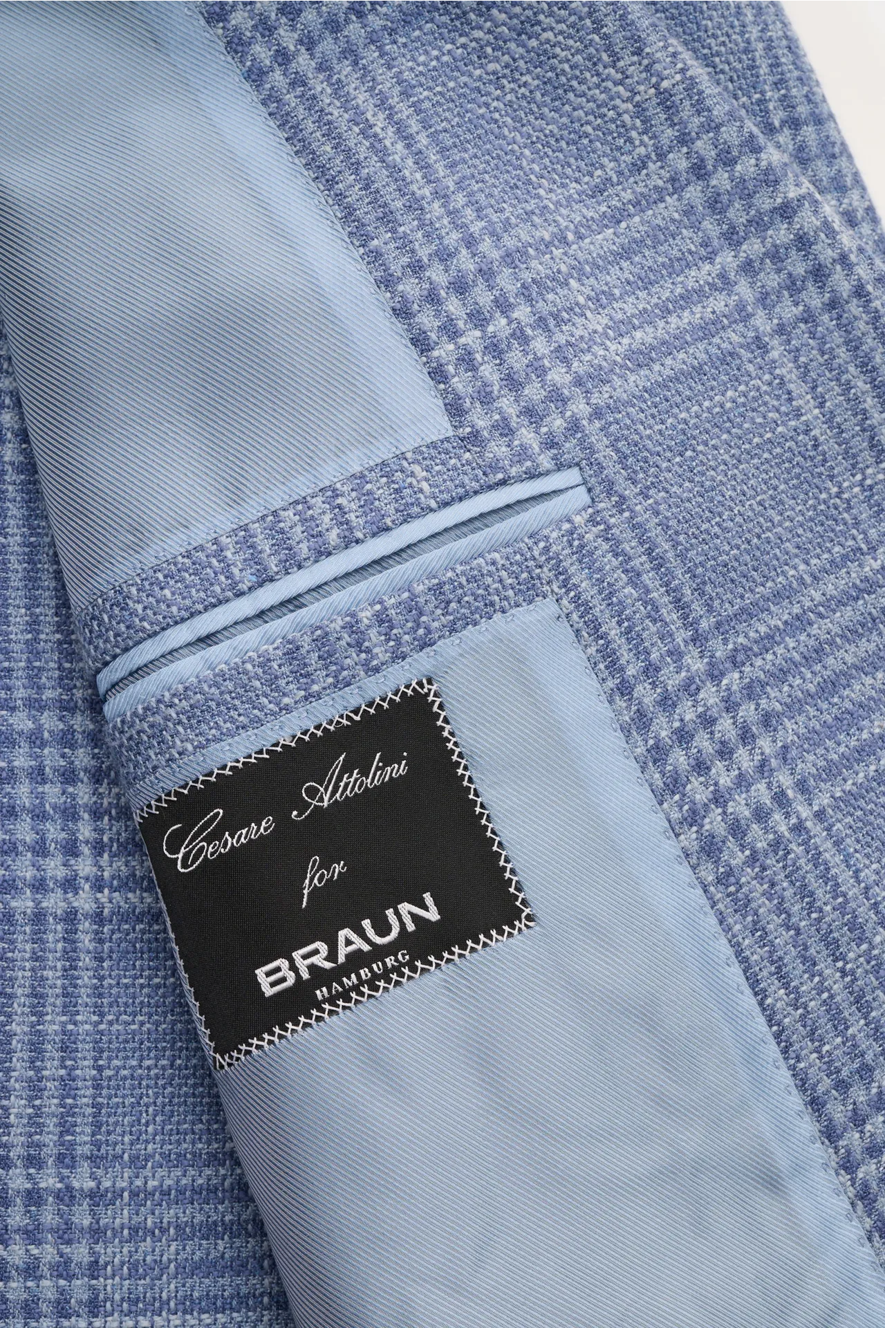 Cesare Attolini - Herren - Sakko blau/rauchblau kariert – Bild 4