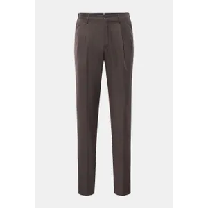 Incotex - Herren - Wollhose %27Tapered Fit%27 dunkelbraun Incotex - Herren - Wollhose %27Tapered Fit%27 dunkelbraun