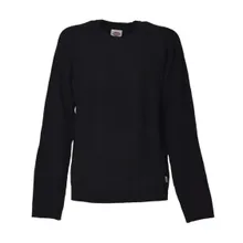 DICKIES - Ribbed Knit Sweater With Crew Neckline And Subtle - Größe M - schwarz DICKIES - Ribbed Knit Sweater With Crew Neckline And Subtle - Größe M - schwarz