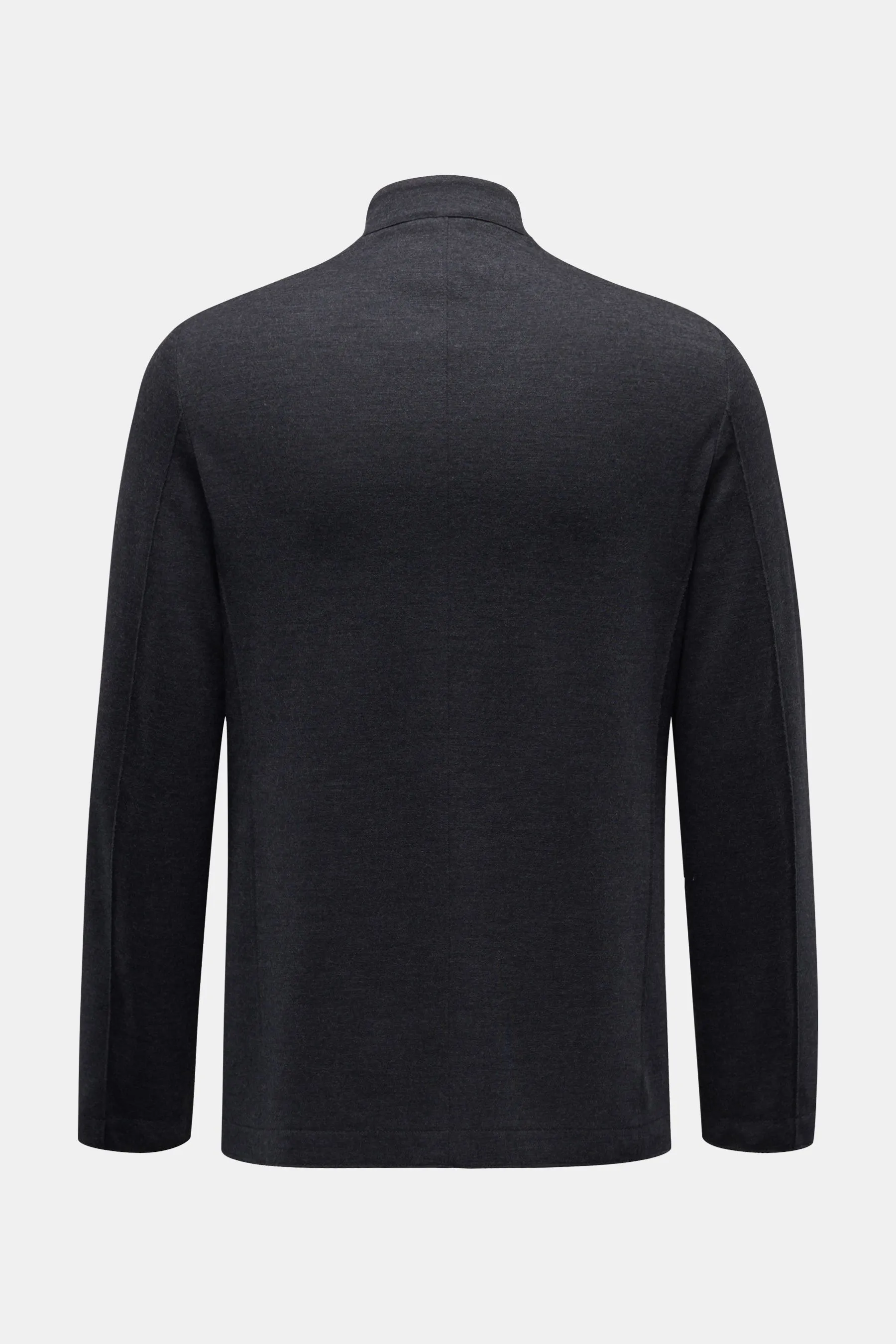 Harris Wharf London - Herren - Merino Blazer 'Nehru Jacket' anthrazit – Bild 3