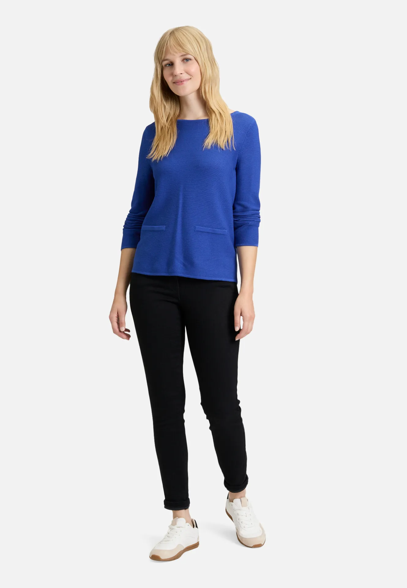 Feinstrickpullover mit aufgesetzten Taschen – Bild 2