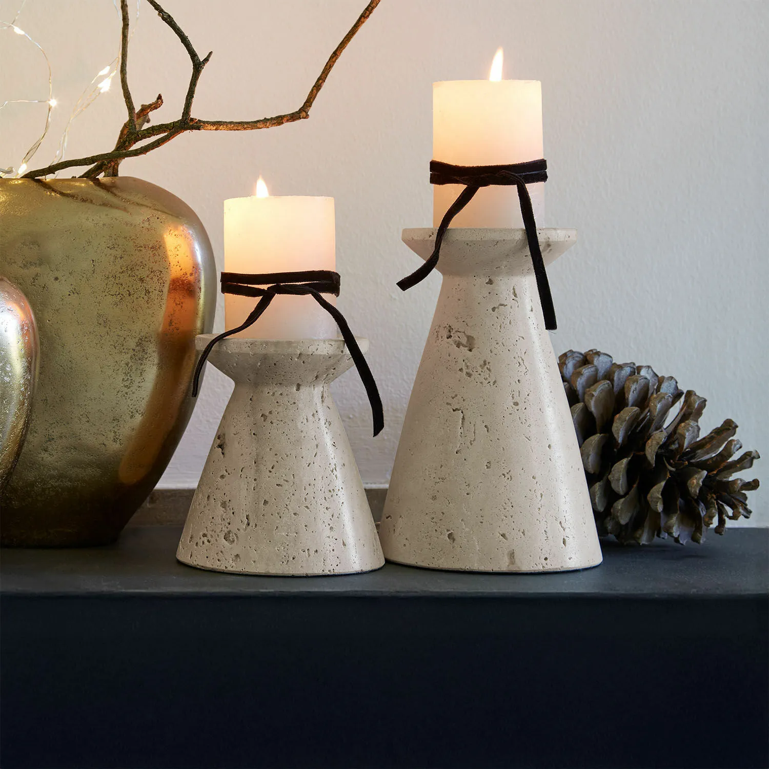 Kerzenständer 2er Set Bazrahim – Bild 2