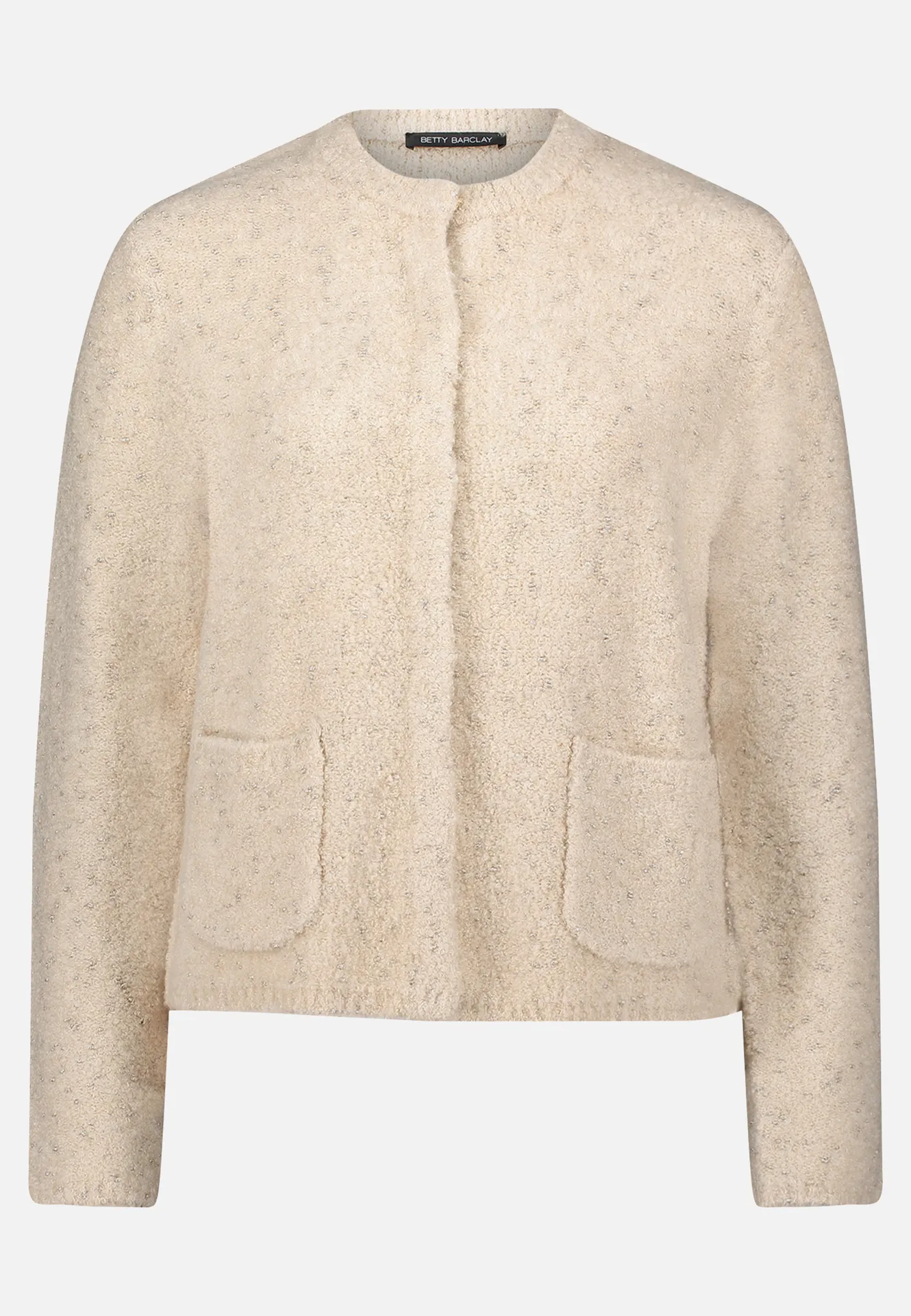 Grobstrickjacke mit Lurexfaden – Bild 3