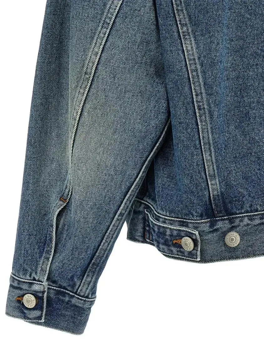 MM6 Maison Margiela - Cut-Out Denim Jacket - Größe 38 - blau – Bild 3