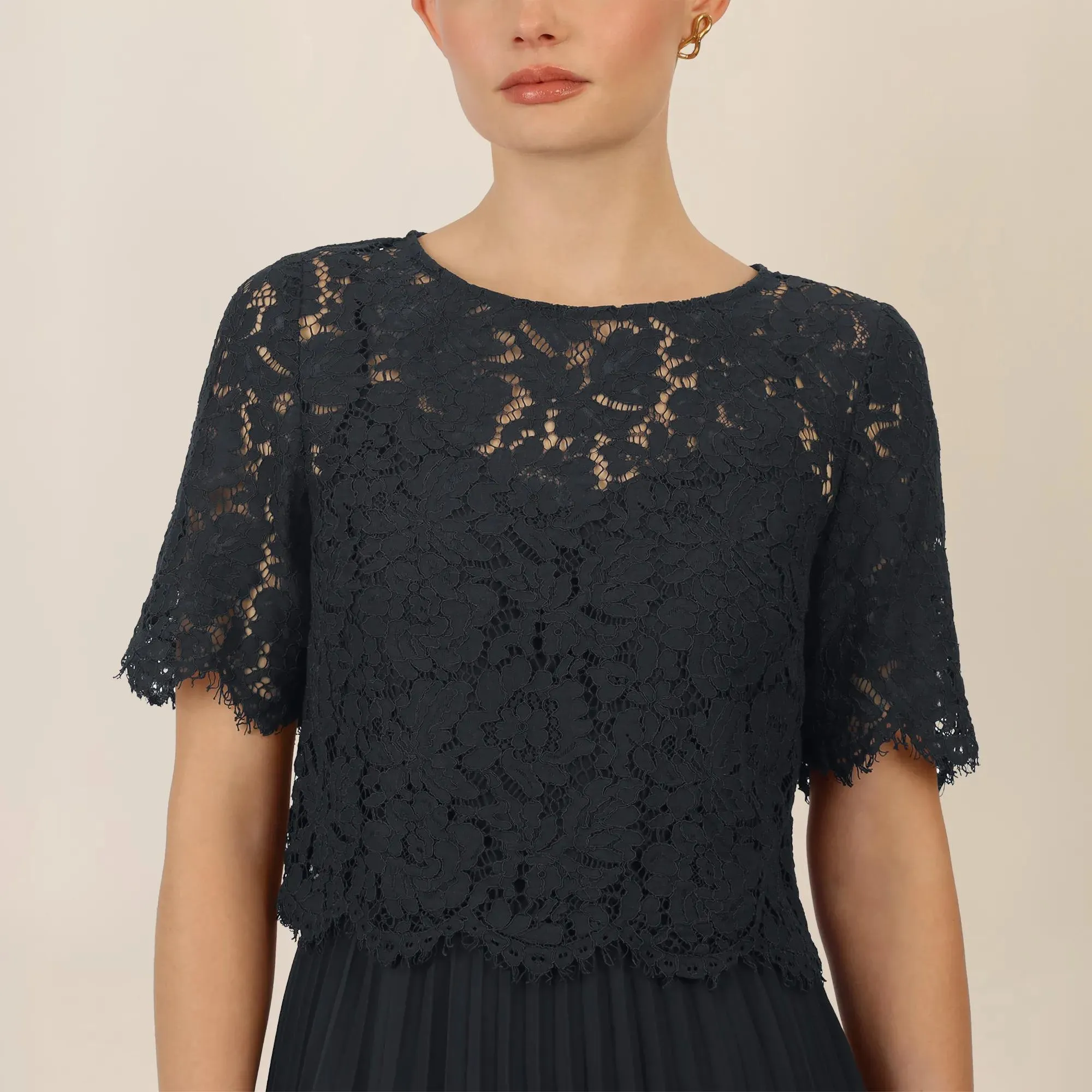 Apart - Abendkleid mit Spitzenjacke - Größe 38 - schwarz – Bild 3