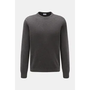 04651/ A trip in a bag - Herren - Cashmere Rundhalspullover dunkelgrau meliert 04651/ A trip in a bag - Herren - Cashmere Rundhalspullover dunkelgrau meliert