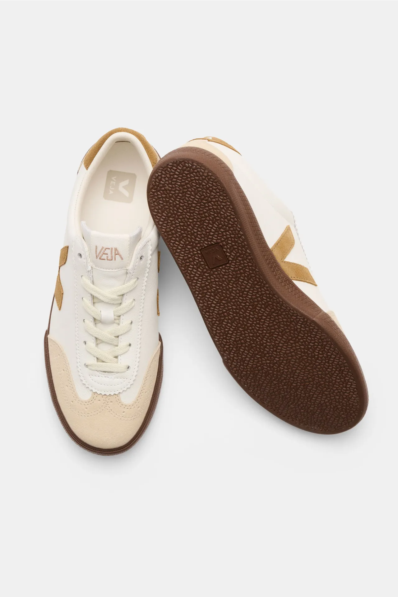 Veja - Herren - Sneaker 'Volley O.T. Leather' weiß/camel/beige – Bild 2