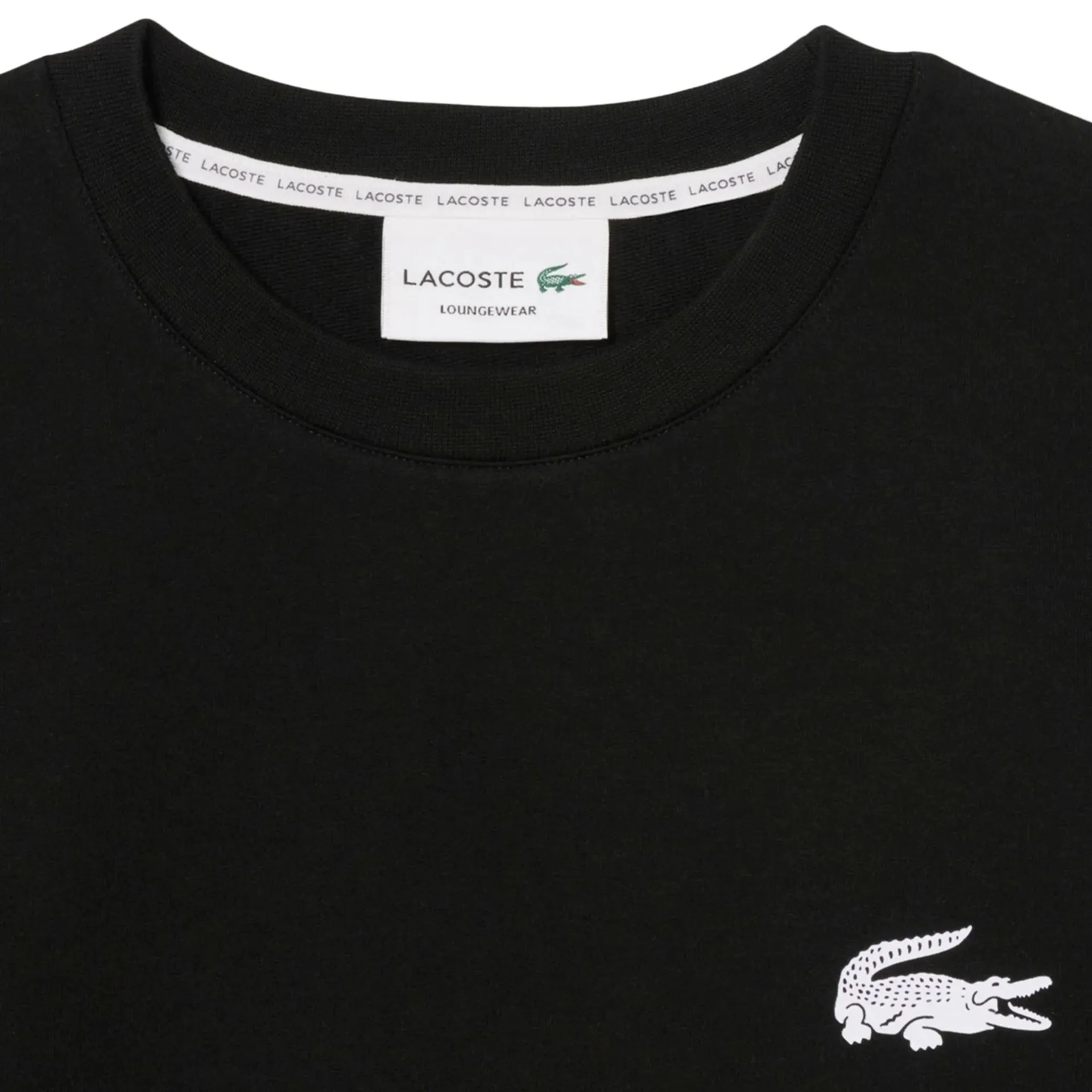 Lacoste - Lacoste LACOSTE Damen Sweatshirt, Rundhals - Loung - Größe XS - schwarz – Bild 2