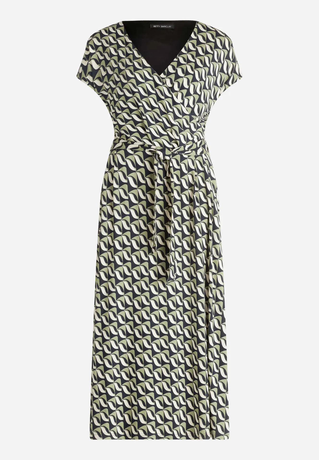 Jerseykleid mit V-Ausschnitt – Bild 2